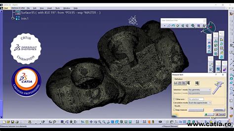CATIA v5 How to transform a STL surface into a Solid model.